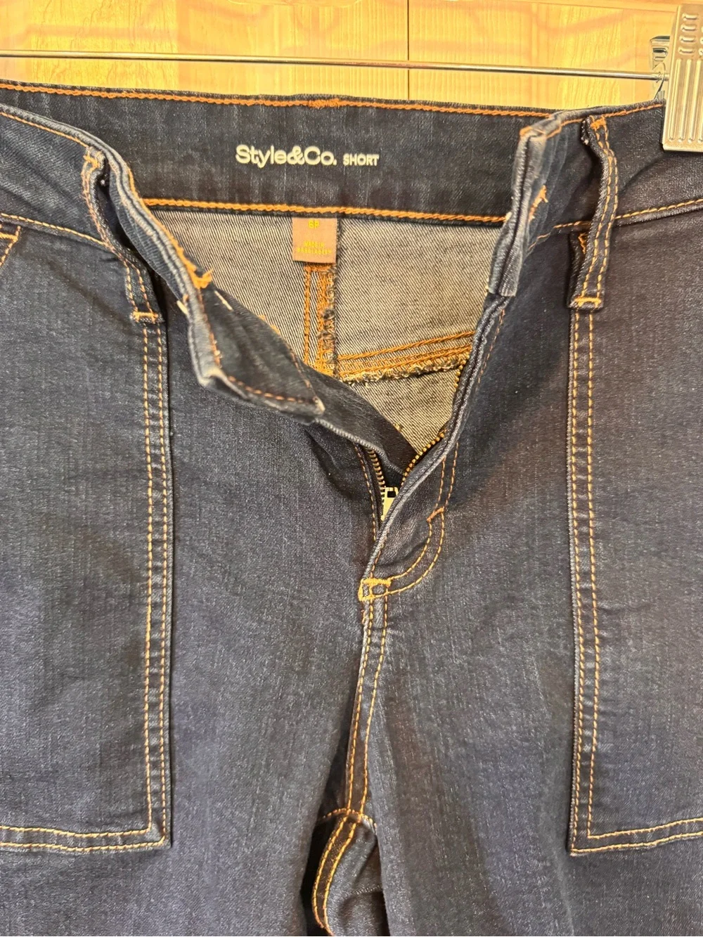 Style & Co Dark Indigo Women’s Denim Shorts Size 6P inseam 5/6 inches